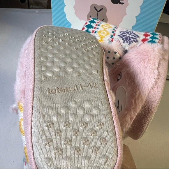Totes Toasties kids llama slippers size SM - Picture 3 of 5